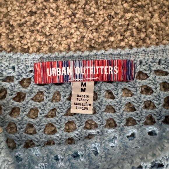 Urban Outfitters Cropped Color Block Crochet Top - Picture 4 of 5